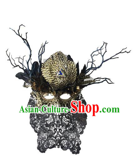 Top Performance Catwalks Headwear Halloween Cosplay Hair Accessories Mask Top Performance Catwalks Headwear Halloween Cosplay Hair Accessories Mask