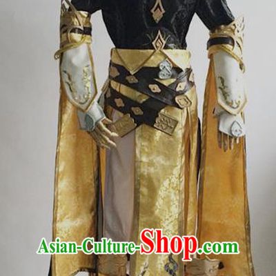 China Ancient Cosplay Childe Swordsman Costumes Chinese Traditional Knight-errant Clothing for Men