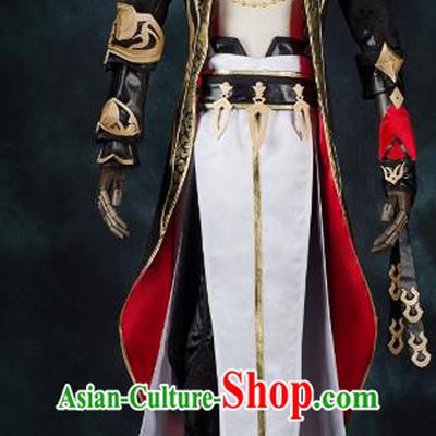 China Ancient Cosplay Swordsman Costumes Chinese Traditional General Knight-errant Clothing for Men
