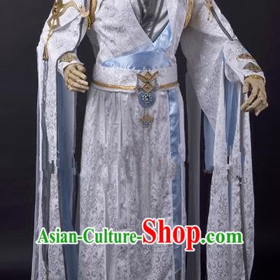 Traditional China Ancient Taoist Cosplay Swordsman Costumes Chinese Knight-errant Clothing for Men