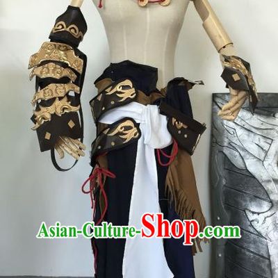 Traditional China Ancient Warrior Cosplay Swordsman Costumes Chinese Knight-errant Clothing for Men