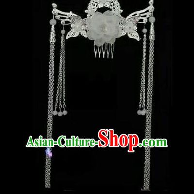 China Ancient Hair Accessories Hanfu Tassel Butterfly Hair Comb Chinese Classical Hairpins for Women