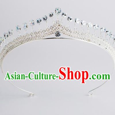 Baroque Bride Hair Accessories Zircon Royal Crown Wedding Princess Classical Imperial Crown for Women