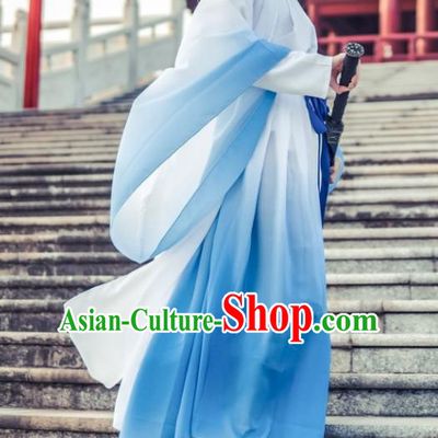 Chinese Traditional Embroidered Hanfu Dress Ancient Swordswoman Costume for Women