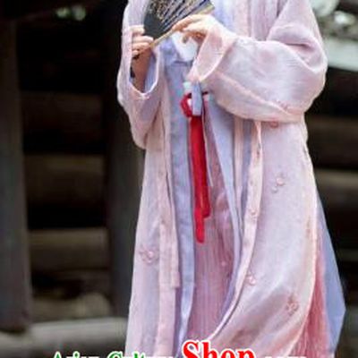 Chinese Ancient Song Dynasty Young Lady Costume Traditional Hanfu Dress for Women
