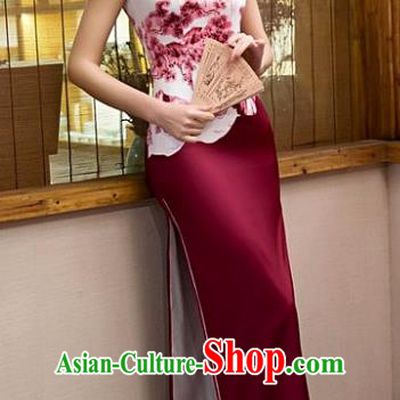 Chinese Top Grade Elegant Purple Silk Qipao Dress Traditional Republic of China Tang Suit Cheongsam for Women