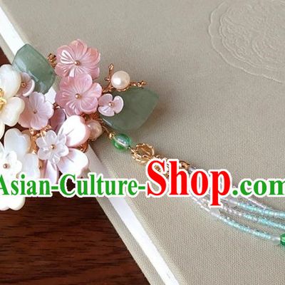 Traditional Handmade Chinese Ancient Classical Hair Accessories Flowers Hair Stick Tassel Hairpins for Women