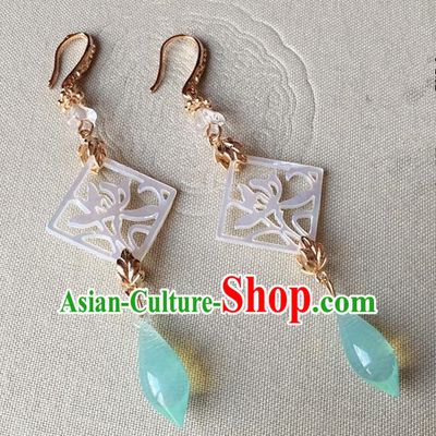 Traditional Handmade Chinese Ancient Classical Accessories Tassel Hanfu Earrings for Women