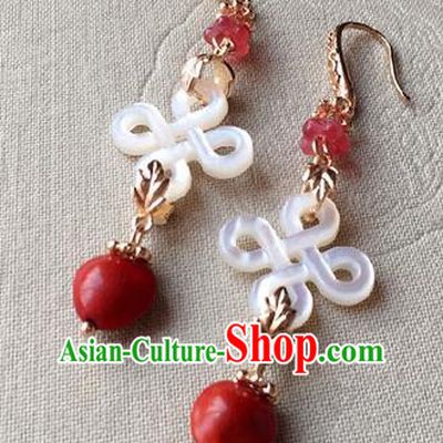 Traditional Handmade Chinese Ancient Classical Accessories Hanfu Earrings for Women