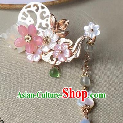 Traditional Handmade Chinese Ancient Classical Hair Accessories Hairpins Shell Hair Claws for Women