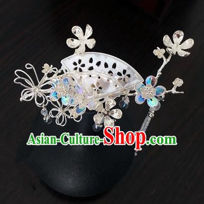 Traditional Handmade Chinese Ancient Classical Hair Accessories Shell Hair Clip Hairpins for Women