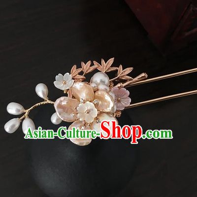 Traditional Handmade Chinese Ancient Classical Hair Accessories Pearls Hanfu Hairpins for Women