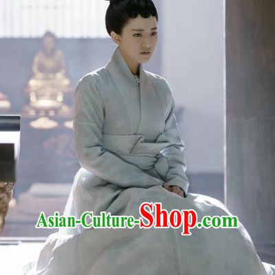 Chinese Ancient Court Maid Costume Untouchable Lovers Northern and Southern Dynasties Palace Lady Embroidered Replica Costumes for Women