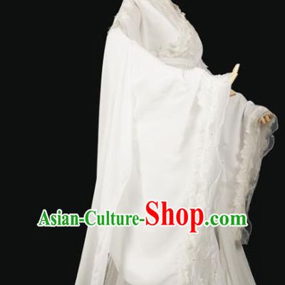 Chinese Ancient Cosplay Princess Consort White Hanfu Dress Han Dynasty Palace Lady Costume for Women