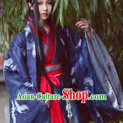 Chinese Ancient Music Master Costume Cosplay Swordsman Clothing Jin Dynasty Nobility Childe Costumes for Men