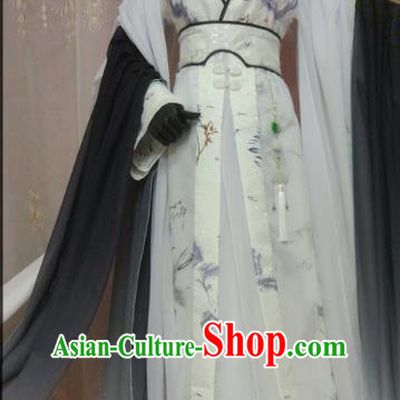 Chinese Ancient Nobility Childe Costume Cosplay Swordsman Royal Highness Clothing for Men