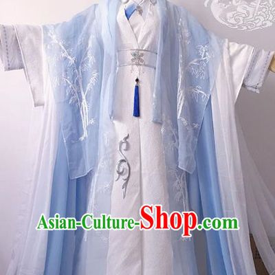 Chinese Ancient Nobility Childe Costume Cosplay Prince Swordsman Royal Highness Clothing for Men