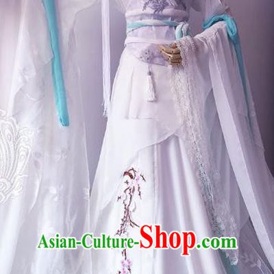 Chinese Ancient Cosplay Queen Costume Han Dynasty Empress Swordswoman Embroidered Hanfu Dress for Women