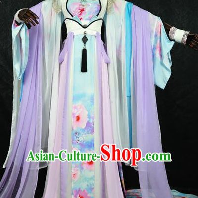 Chinese Ancient Cosplay Imperial Consort Costume Tang Dynasty Queen Embroidered Hanfu Dress for Women