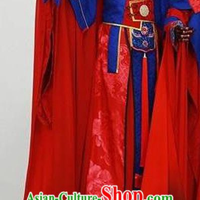 Chinese Ancient Emperor Wedding Costume Cosplay Prince Swordsman Embroidered Clothing for Men