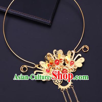 Traditional Chinese Jewelry Accessories Necklace Ancient Hanfu Tassel Necklet for Women