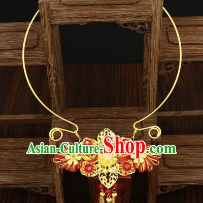 Traditional Chinese Jewelry Accessories Tassel Necklace Ancient Hanfu Necklet for Women