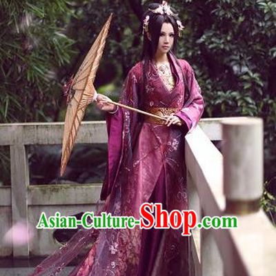Chinese Ancient Cosplay Imperial Concubine Embroidered Costumes Tang Dynasty Palace Lady Hanfu Dress for Women