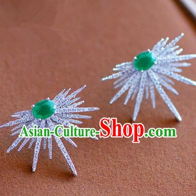 Top Grade Handmade Wedding Jewelry Accessories Zircon Dragonfly Earrings for Women