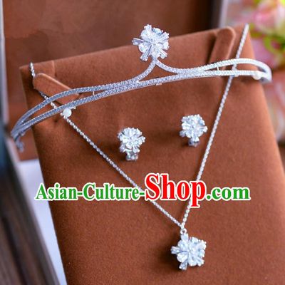 Top Grade Handmade Hair Jewelry Accessories Baroque Royal Crown Bride Zircon Imperial Crown for Women