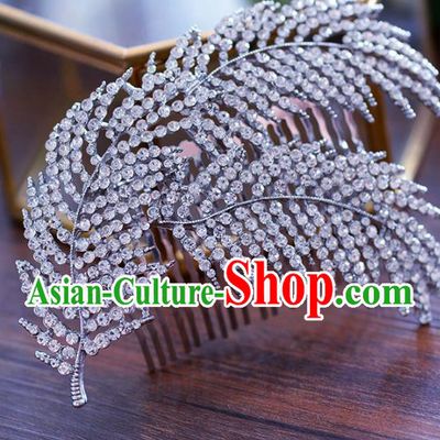 Handmade Wedding Hair Accessories Crystal Hair Comb for Women