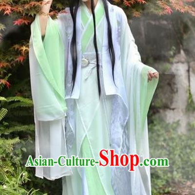 Chinese Ancient Nobility Childe Costume Jin Dynasty Swordsman Knight Clothing for Men