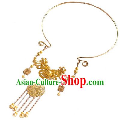 Top Grade Chinese Handmade Wedding Accessories Bride Hanfu Necklace for Women