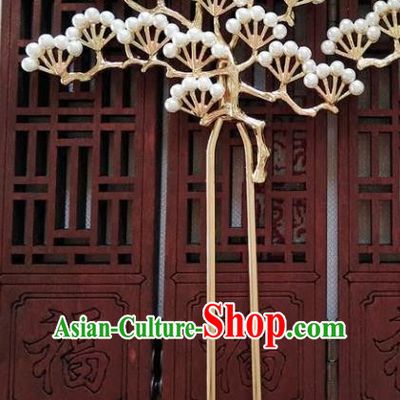 Ancient Chinese Handmade Classical Hair Accessories Pineburst Hairpins Hair Clip for Women