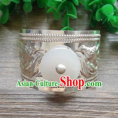 Handmade China Ancient Nobility Childe Hair Accessories Swordsman Argent Hairdo Crown Headwear for Men