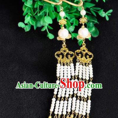Ancient Chinese Handmade Beads Tassel Hair Clips Hair Accessories Classical Hairpins for Women
