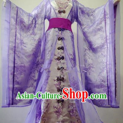 Chinese Ancient Cosplay Imperial Consort Costume Traditional Song Dynasty Princess Purple Hanfu Dress for Women