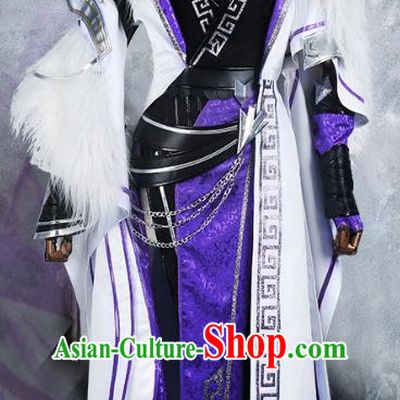 Chinese Ancient Cosplay Warrior Costume Swordsman Clothing for Men