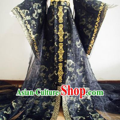 Chinese Ancient Cosplay Royal Highness Embroidered Costume Han Dynasty Swordsman Clothing for Men