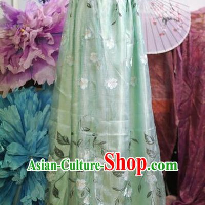 Chinese Traditional Ancient Nobility Lady Clothing Song Dynasty Princess Green Cloak for Women