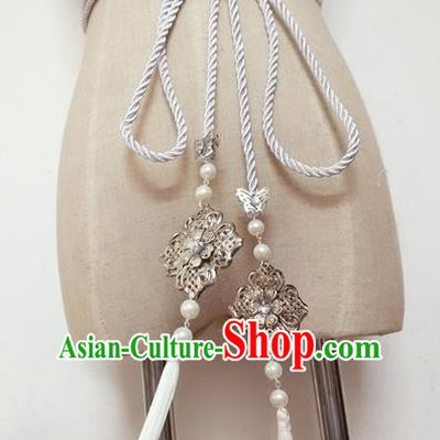 Chinese Ancient Handmade Jade Waist Accessories Hanfu Waist Strap Waistband for Women
