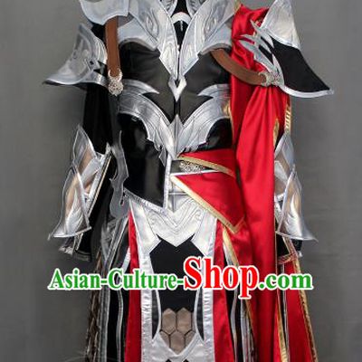 Chinese Ancient General Warrior Costume Body Armor Cosplay Swordsman Clothing for Men