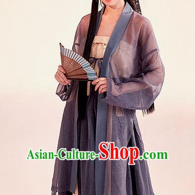 Chinese Traditional Ancient Song Dynasty Young Lady Embroidered Costumes Hanfu Dress for Women
