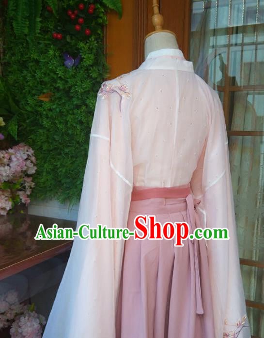 Chinese Ancient Palace Lady Hanfu Han Dynasty Imperial Concubine Queen Embroidered Historical Costumes
