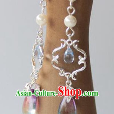Chinese Ancient Handmade Earrings Accessories Hanfu Eardrop for Women