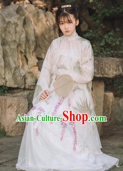 Chinese Ancient Palace Lady Hanfu Han Dynasty Imperial Concubine Queen Embroidered Historical Costumes