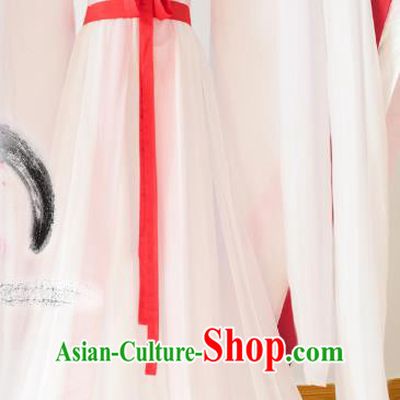 Chinese Traditional Han Dynasty Princess White Hanfu Dress Ancient Fairy Clothing for Women