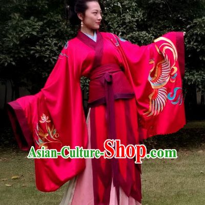 Chinese Ancient Palace Queen Costumes Traditional Han Dynasty Imperial Empress Embroidered Hanfu Dress for Women