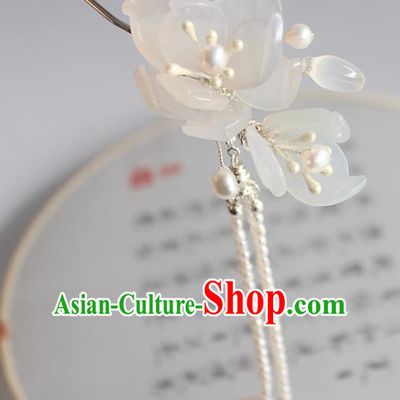 Chinese Ancient Handmade Classical Mangnolia Hair Clip Hair Accessories Hanfu Hairpins for Women