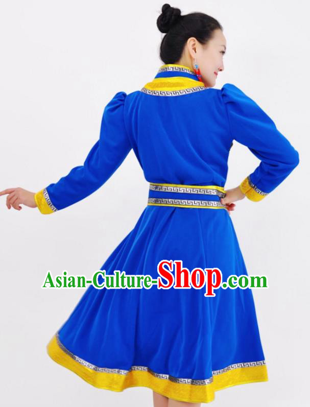 Traditional Chinese Mongol Nationality Dancing Costume Mongols Female Folk Dance Headwear Mongolian Minority Embroidery Costume