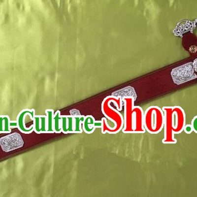Traditional Chinese Mongol Nationality Waistband Mongolian Robe Leather Belts for Men